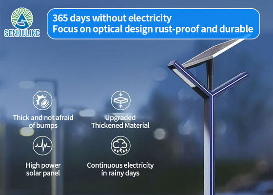 أضواء الشوارع LED بالطاقة الشمسية المقاومة للماء Ip65 خارجية 30 60 90 120 واط