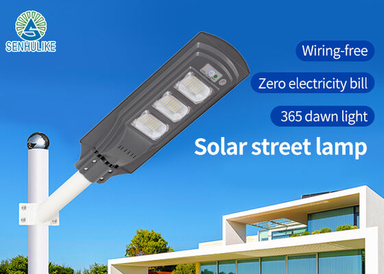 Un bon prix. Plastiques ABS Tout-en-un Lampe de rue solaire extérieure IP65 Étanche 180W en ligne