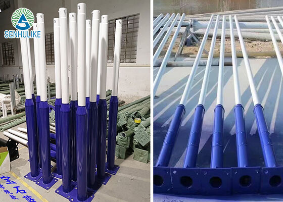 Giá tốt. Cột đèn đường năng lượng mặt trời nối 3/4/5/6m cho sân ngoài trời, cảnh quan đường trực tuyến