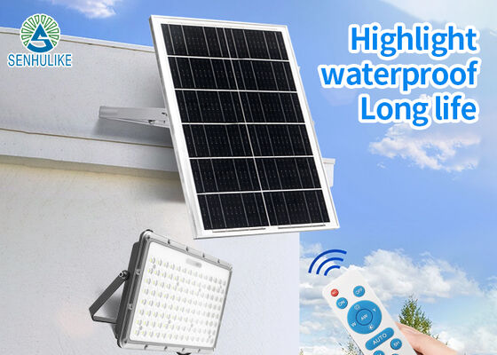 Bom preço. Luz de Inundação Solar com Bateria para Exterior, Segurança, Jardim, Estádio, Quinta on-line