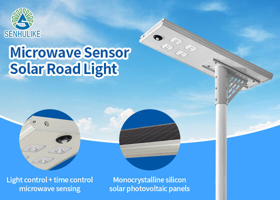 Good price All-in-One Solar Street Light with Microwave Sensor, Dusk to Dawn Auto On/Off, No Wiring Zero Electricity Bill, IP65 Waterproof for Home Outdoor Security online