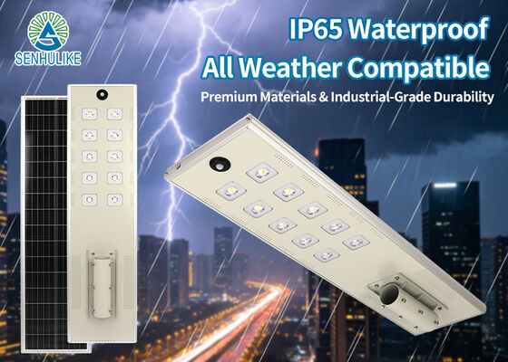 ভালো দাম ইন্টিগ্রেটেড সোলার এলইডি স্ট্রিট লাইট সিওবি উচ্চ উজ্জ্বলতা, একক স্ফটিক সৌর প্যানেল 3-5 দিন বৃষ্টির দিনে ব্যাকআপ অনলাইন