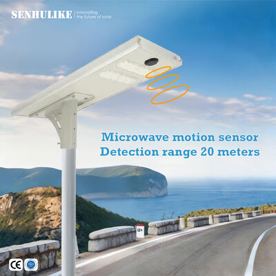 Good price High Power Solar Street Light 100W Dual Module Solar Panel IP65 Waterproof Microwave Sensor Designed for Commercial Outdoor Lighting online