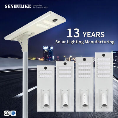 Good price 100W Dual Module White Solar Road Light with LiFePO4 Battery & Remote Control IP65 online