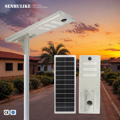 İyi bir fiyat. Güneş Enerjili Hepsi Bir Arada Sokak Lambası 150W 3 Modül Beyaz Alüminyum Alaşım Mikrodalga Sensörlü LED Lamba Giriş Yolu İçin çevrimiçi