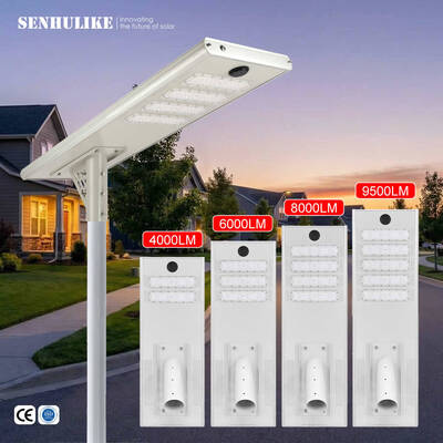 Good price Commercial Grade All-in-One Solar Street Light 200W White 4 Modules IP65 Waterproof Aluminum Built-in Lithium Battery LED online