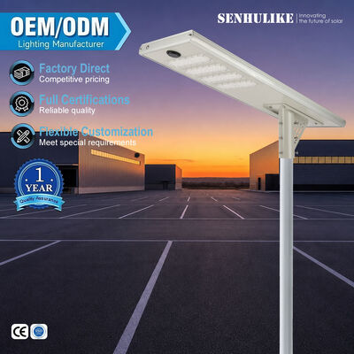قیمت خوب آلومینیوم آلیاژ نور خورشیدی خیابان همه در یک 200W 4 ماژول سفید IP65 ضد آب باتری لیتیوم داخلی برای جاده مربع آنلاین