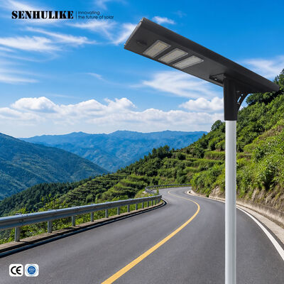 Good price Solar Street Light All-in-One 150W Black 3 Modules IP65 Waterproof Aluminum Built-in Li-ion Battery LED Lamp for Courtyard online