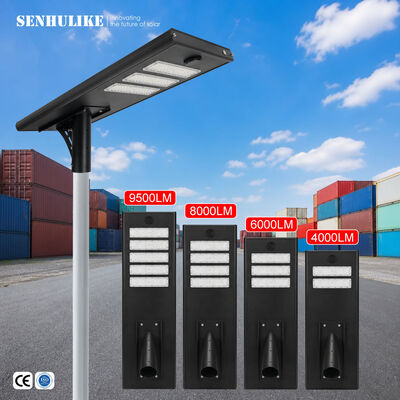 Good price Commercial Grade All-in-One Solar Street Light 150W Black 3 Modules IP65 Waterproof Aluminum Built-in Lithium Battery LED online