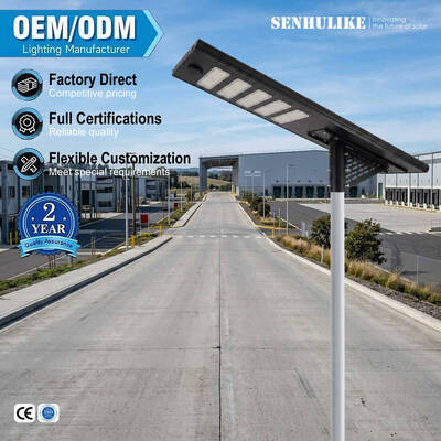 Good price High Lumen 250W Integrated Solar Street Light 5 Modules 90W Solar Panel Black Aluminum Alloy IP65 Microwave Sensor Li-ion Battery online