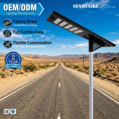 Good price Black Integrated Solar Street Light 250W 5-Module LED 90W Solar Panel IP65, Aluminum Alloy Housing Built-in Lithium Battery Microwave Motion Detection online