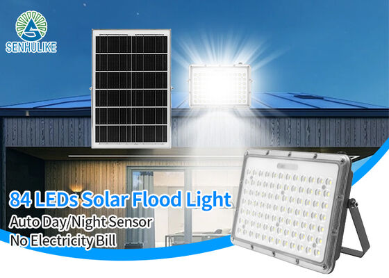 ราคาดี ไฟสปอร์ตไลท์โซลาร์เซลล์ 84 LED | โรงงาน SENHULIKE Foshan, ไฟรักษาความปลอดภัยอลูมิเนียม IP65 พร้อมเซ็นเซอร์ตรวจจับความเคลื่อนไหวไมโครเวฟ online